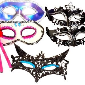Dara Mardi Gras/Decorative Face Mask Lot